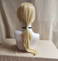 Light Golden Micro Curly Long Cosplay Wig