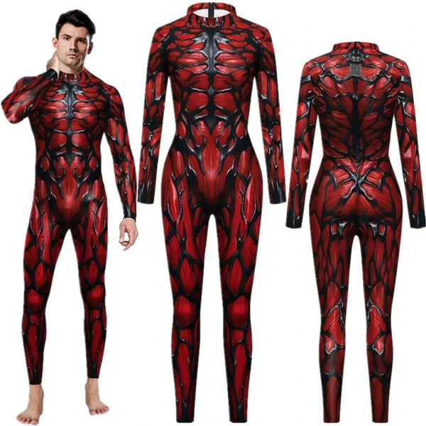 Polyester Spandex Cosplay Bodysuit Men One-Piece