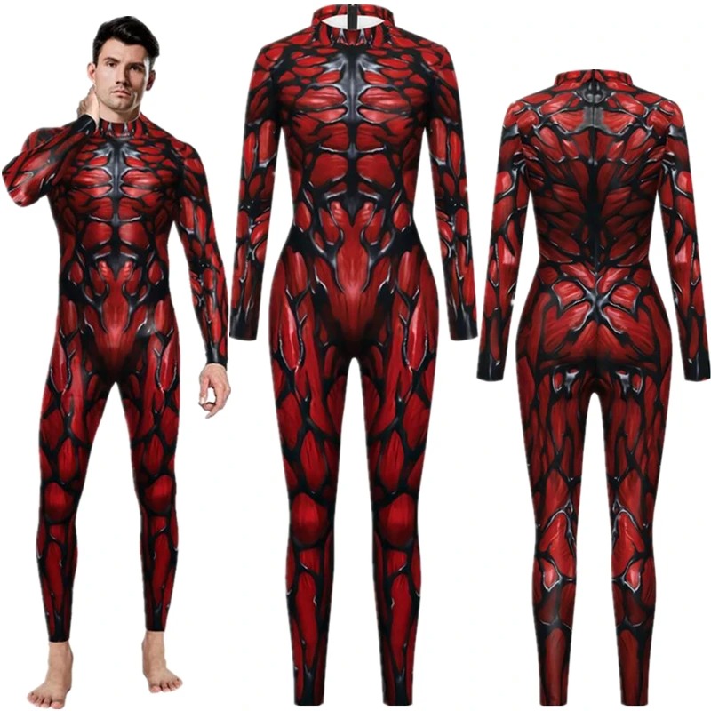 Polyester Spandex Cosplay Bodysuit Men One-Piece