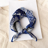Satin Silk-Feel Square Scarf Women 53x53cm Fashion