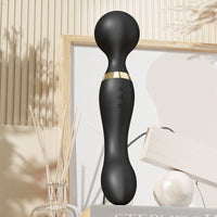 20-Mode Rechargeable Wand Massager - USB Dual Head
