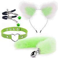 Fox Tail & Ears Cosplay Set — Metal Plug 4-Piece Kit