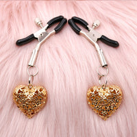 Nipple Clamps & Anal Plug Set - Chain Link w/Lube
