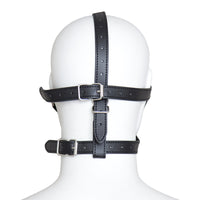 Leather Mouth Gag & Blindfold Set - BDSM Restraint Kit