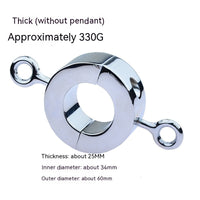 Metal Cock Ring Weight Pendant BDSM Ball Stretcher