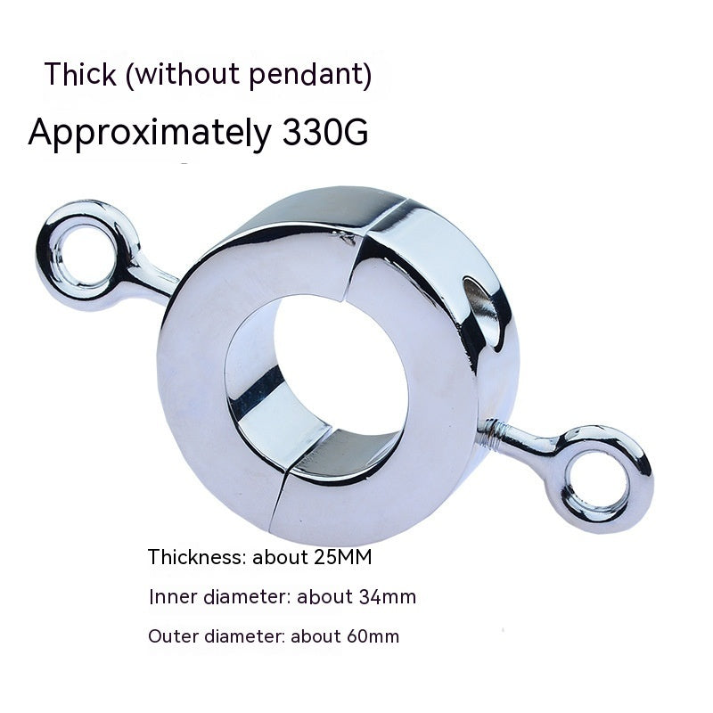 Metal Negative Weight Bearing Heavy Pendant Bondage Device Ring Stimulation