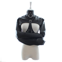 Leather Bondage Dress - Long Sleeve Restraint