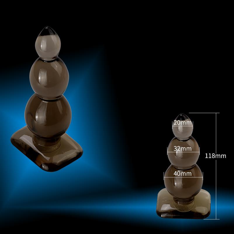 Silicone Anal Plug Set — 4 Graduated Sizes, Waterproof