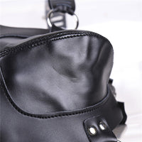 Leather Chastity Pants with Lock - Male Bondage