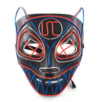 LED Wolf Mask - Multi-Color Glow Animal Cosplay