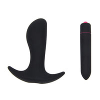 10-Speed Silicone Anal Plug - Rechargeable Vibrator