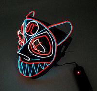 LED Wolf Mask - Multi-Color Glow Animal Cosplay