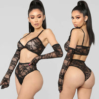 Lace Satin Nightdress - Sexy Babydoll Lingerie