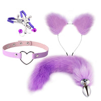 Fox Tail & Ears Cosplay Set — Metal Plug 4-Piece Kit