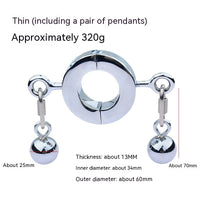 Metal Cock Ring Weight Pendant BDSM Ball Stretcher