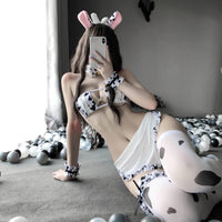 Maid Costume Lingerie - White Roleplay Outfit