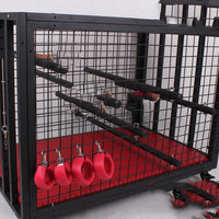 Metal BDSM Cage - Large Bondage Restraint Frame