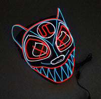 LED Wolf Mask - Multi-Color Glow Animal Cosplay
