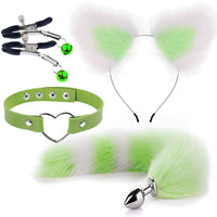Fox Tail & Ears Cosplay Set — Metal Plug 4-Piece Kit