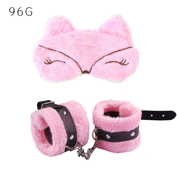 Plush Blindfold & Handcuff Set - Couples Restraint Kit