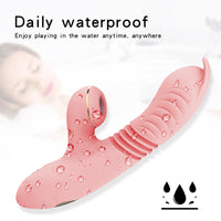 G-Spot Vibrator Clit Thrusting Vibrating Dildo Nipple