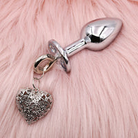 Nipple Clamps & Anal Plug Set - Chain Link w/Lube