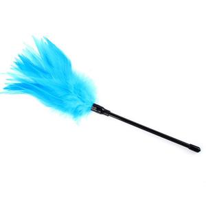 Side view of Feather Tickler Teaser Wand BDSM Sensory Play Toy