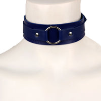 PU Leather O-Ring Collar - Bondage Choker Necklace