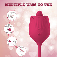 Vibrating Egg Dildo Thrusting Women Machine Tongue Licking