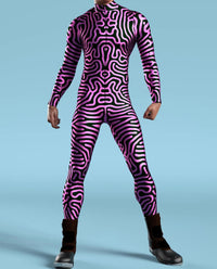 3D Digital Print Spandex Cosplay Bodysuit One-Piece