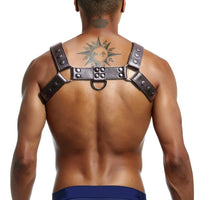Genuine Leather Chest Harness Men Bondage Body Harness