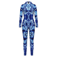 Game Costume Jumpsuit - Milk Silk Mechanical Print
