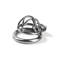 Stainless Steel Male Chastity Cage - Birdcage Lock