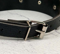 PU Leather O-Ring Collar - Bondage Choker Necklace