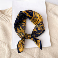 Satin Silk-Feel Square Scarf Women 53x53cm Fashion