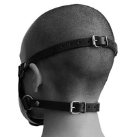 PU Leather Face Mask - Adjustable Bondage Roleplay Mask