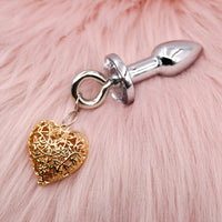 Nipple Clamps & Anal Plug Set - Chain Link w/Lube