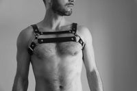 PU Leather Male Chastity Restraint Belt - BDSM Control
