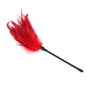 Alternate view of Feather Tickler Teaser Wand BDSM Sensory Play Toy