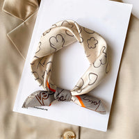 Satin Silk-Feel Square Scarf Women 53x53cm Fashion
