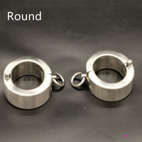 Stainless Steel Round Ankle Cuffs BDSM Restraints