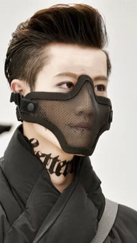 Studded Leather Mask - Punk BDSM Roleplay Mask