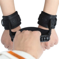 Leather Traction Handcuffs — Adjustable Wrist Cuffs