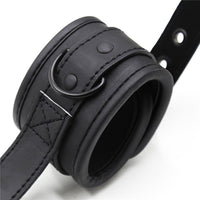 Leather Traction Handcuffs — Adjustable Wrist Cuffs