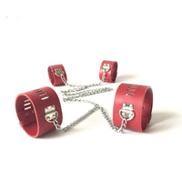 PU Leather Hand & Foot Cuffs - Adjustable Restraints