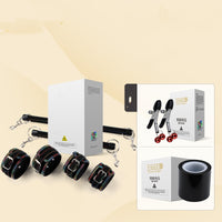 Leather Spreader Bar Bondage Handcuff Ankle Cuff Set