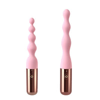 Silicone Vibrating Beads Dildo 10 Frequency Rear Play