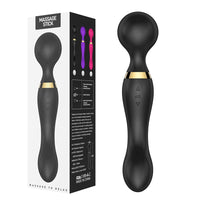 20-Mode Rechargeable Wand Massager - USB Dual Head