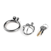 Stainless Steel Male Chastity Cage - Birdcage Lock