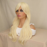 Light Golden Micro Curly Long Cosplay Wig